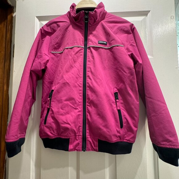 Lands End Nylon Fleece Girls Bomber Jacket - Picture 1 of 6